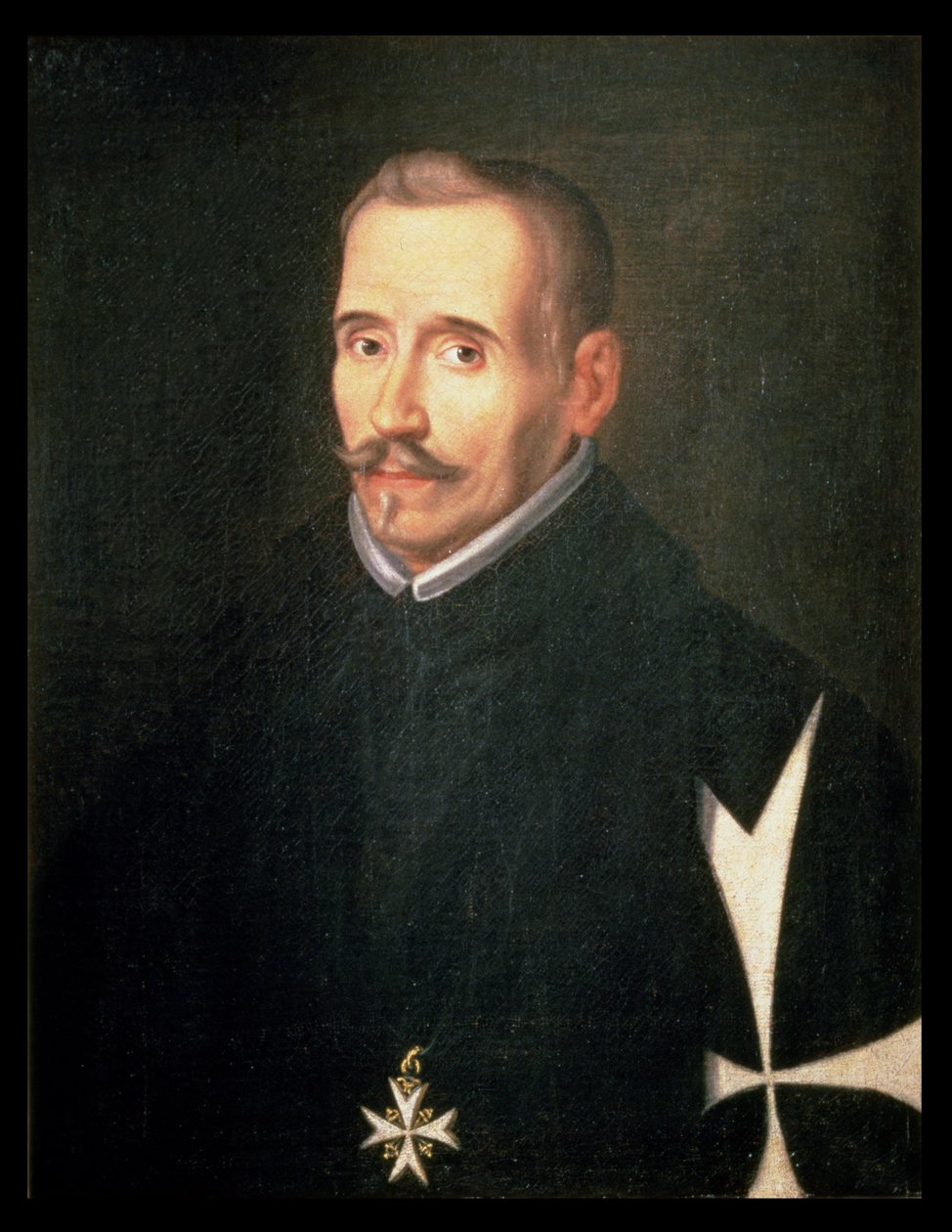 Ritratto di Lope Felix de Vega Carpio (1562-1635) c.1630 da Eugenio (attr. to) Caxes
