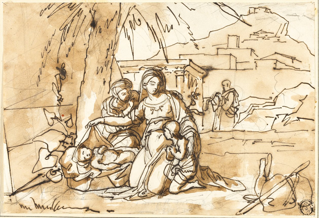 Madonna con Bambino, Sant