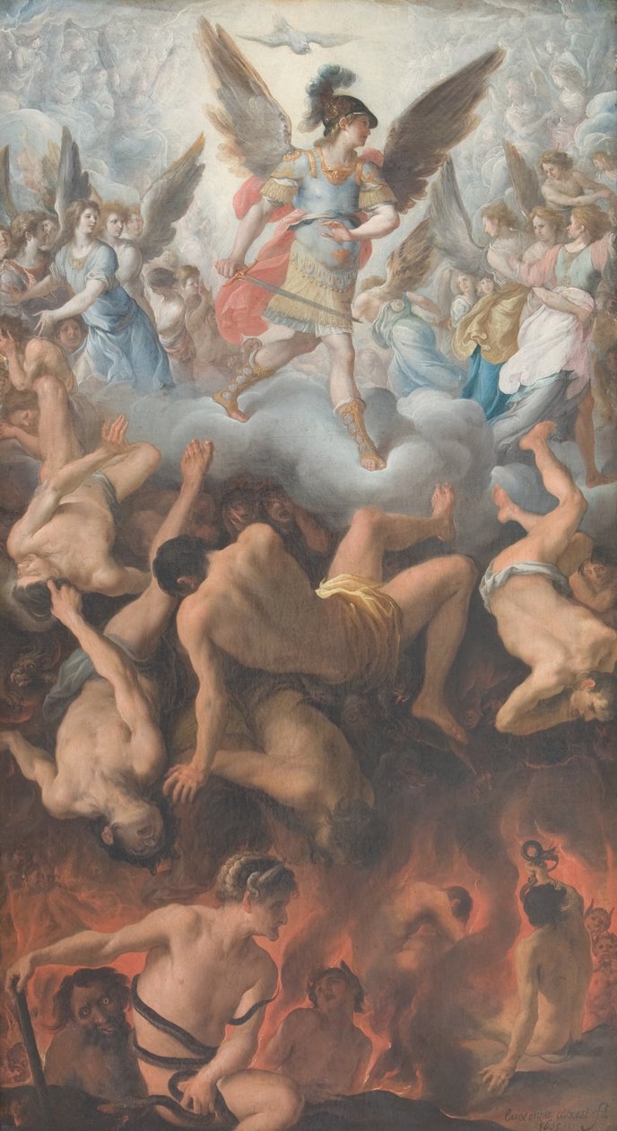 La caduta degli angeli ribelli da Eugenio Cajés