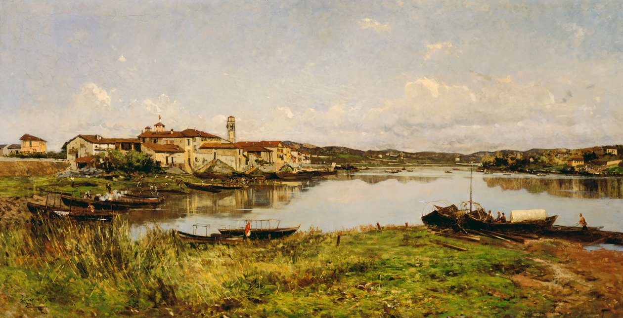 Veduta di Sesto Circalende, c.1885 da Eugenio Gignous