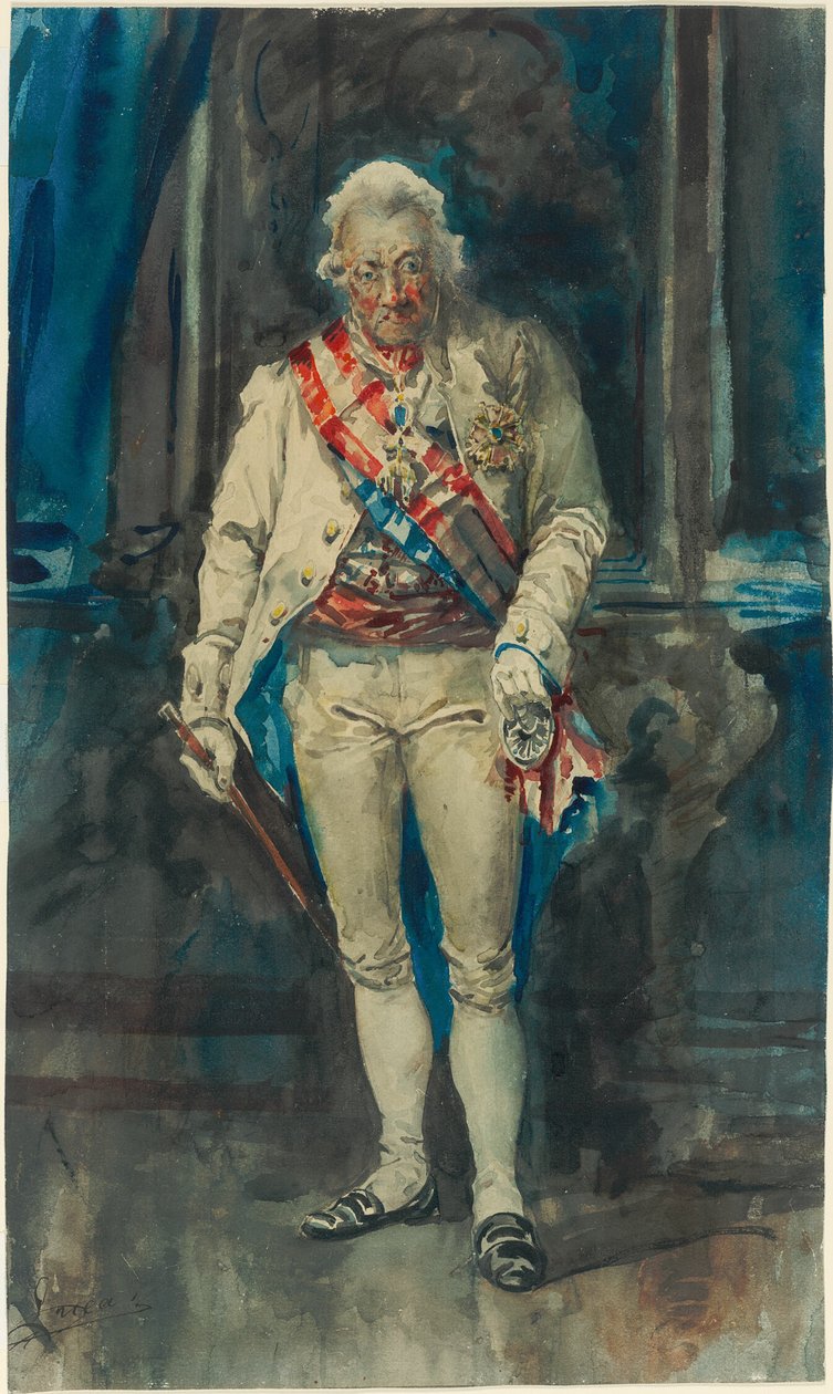 Re Carlo IV di Spagna da Eugenio Lucas y Padilla