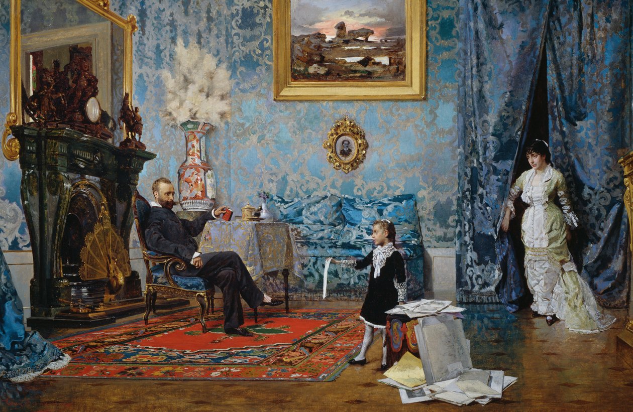 La famiglia Fabricci, ca 1880 da Eugenio Scomparini