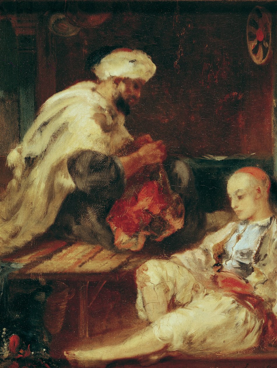 Interno della bottega di un sarto arabo da Eugène Fromentin