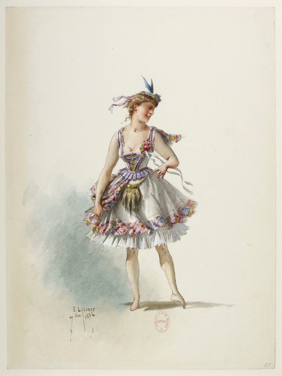 Saint-Saëns - Enrico VIII - Bozzetti di costumi - Lacoste - 51. Costume da Eugene Lacoste
