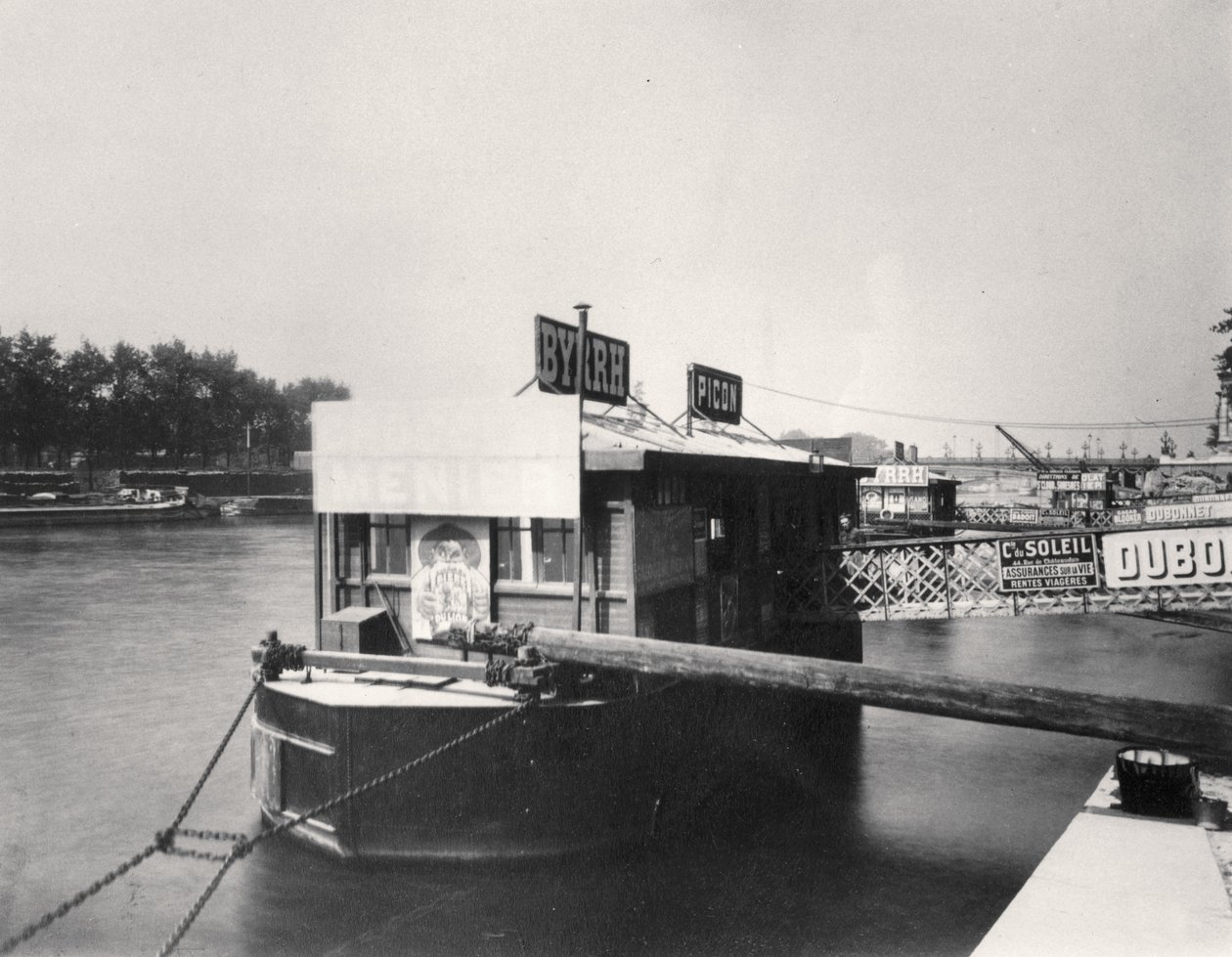 Barca sulla Senna da Eugène Atget