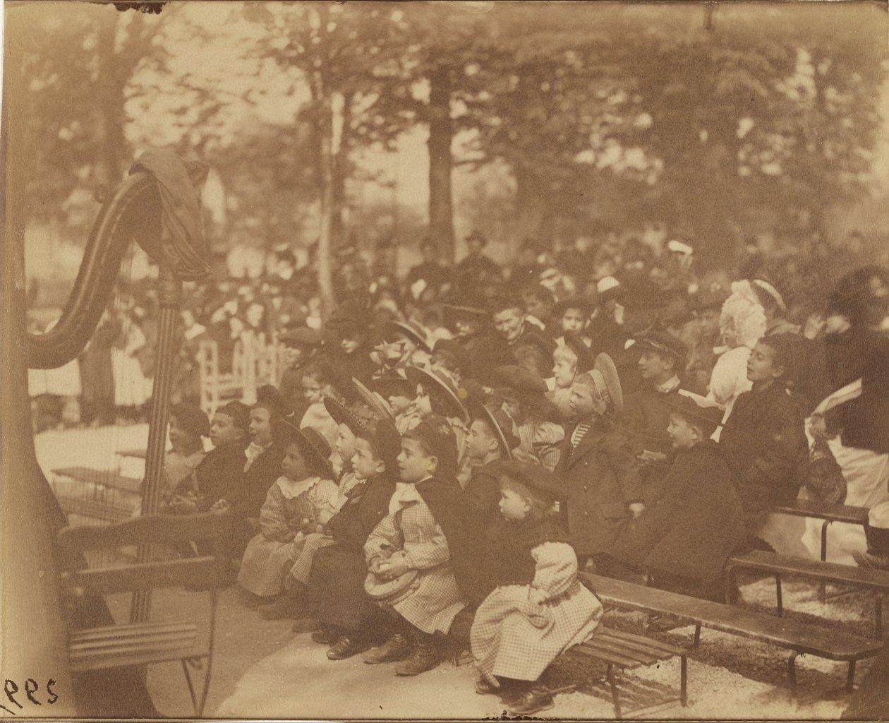 Guignol, Jardin du Luxembourg da Eugène Atget