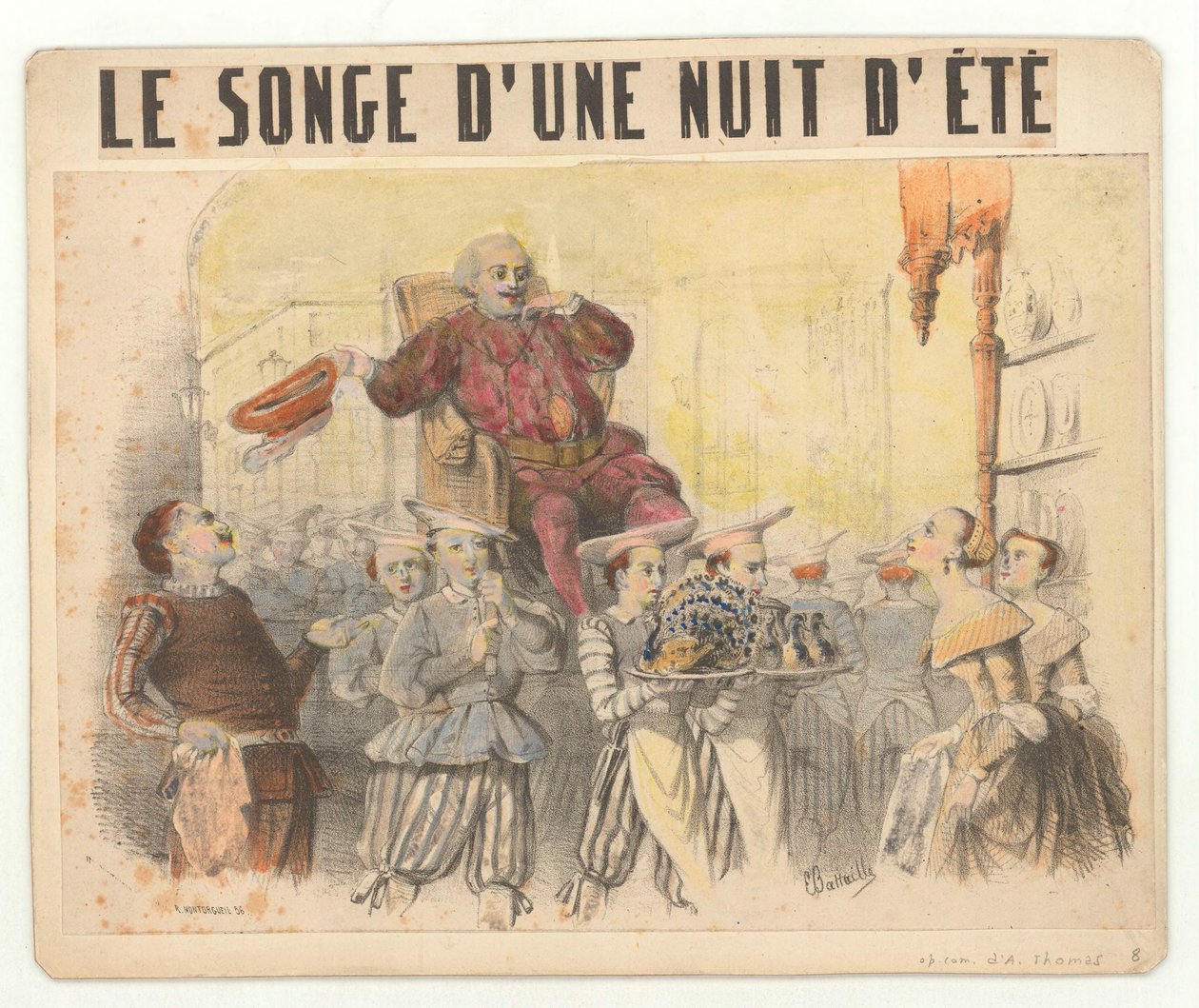 Ambroise Thomas - Sogno di una notte di mezza estate - Charles Battaille come Falstaff da Eugene Battaille