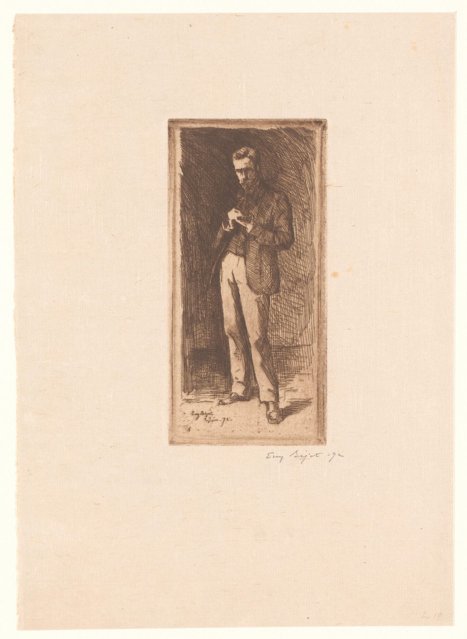 Autoritratto da Eugène Bejot (signed by artist)