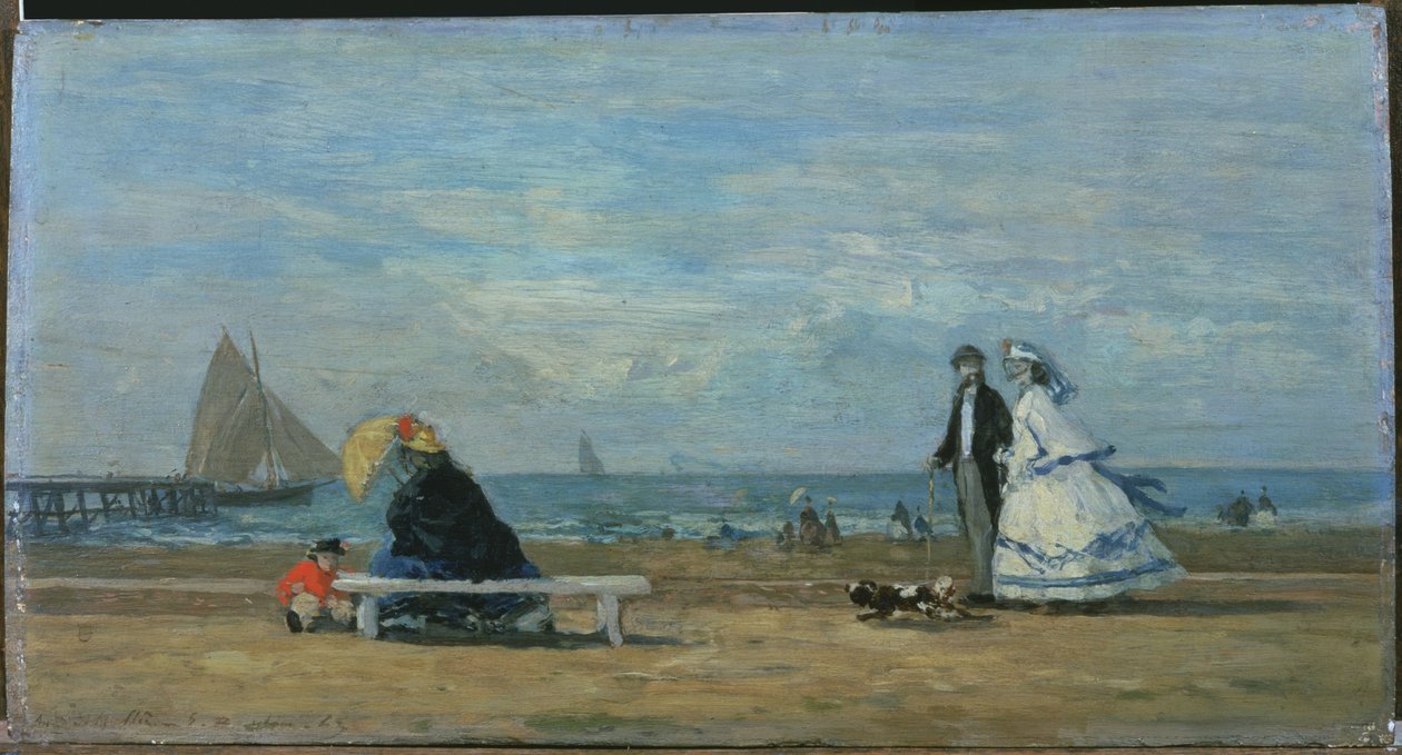 Spiaggia a Trouville da Eugene Louis Boudin
