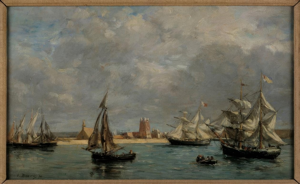 Il porto di Camaret da Eugene Louis Boudin