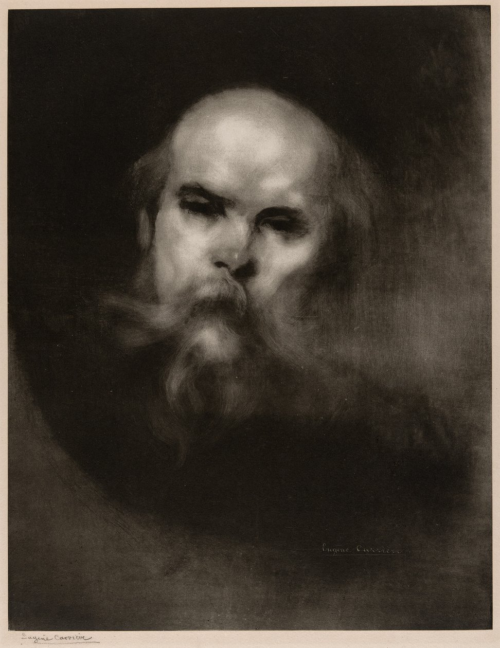 Ritratto di Paul Verlaine da Eugène Carrière
