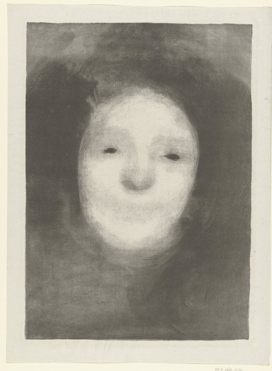 Studio della testa di una donna che ride da Eugène Carrière