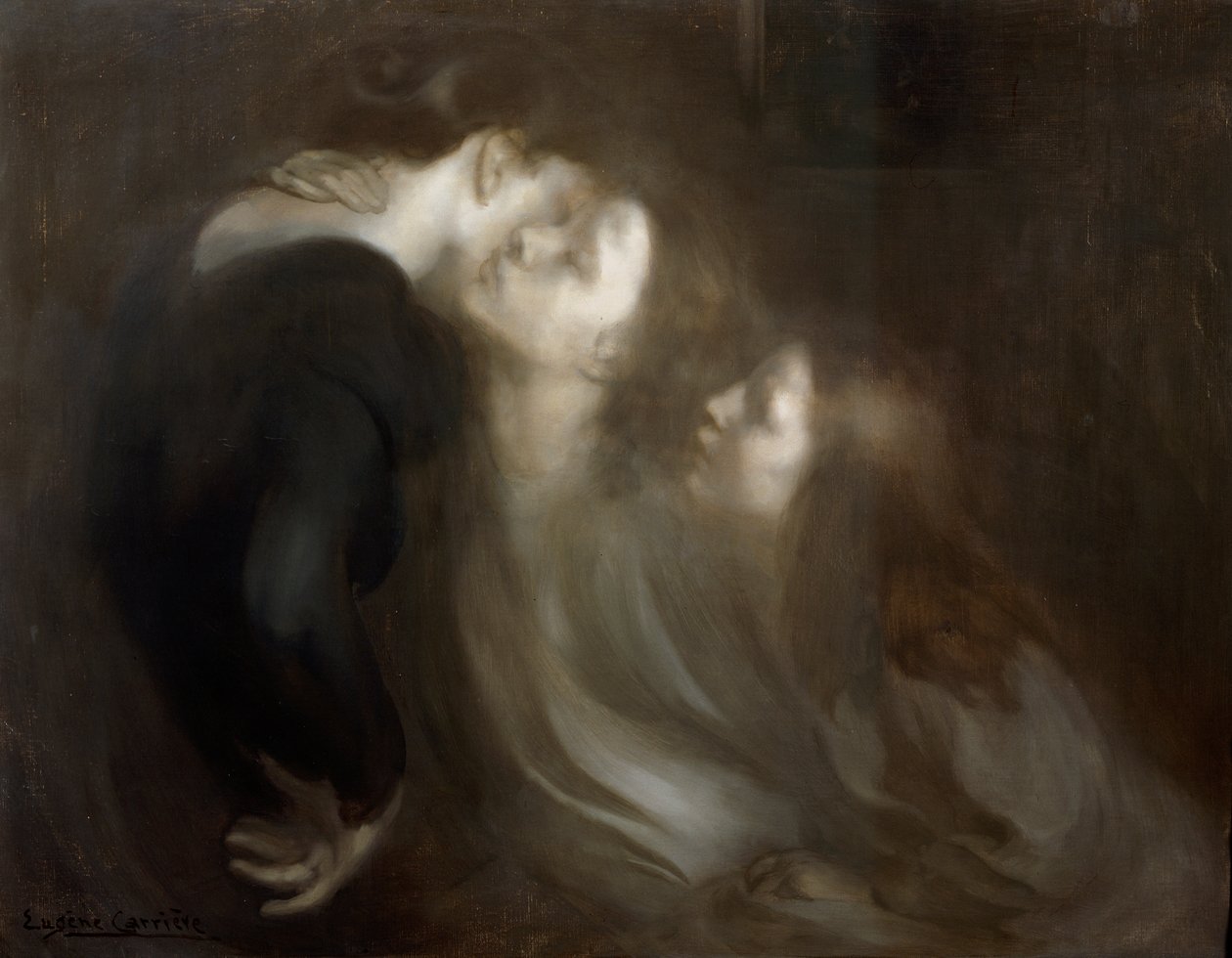 Il bacio materno, fine anni 1890 da Eugène Carrière