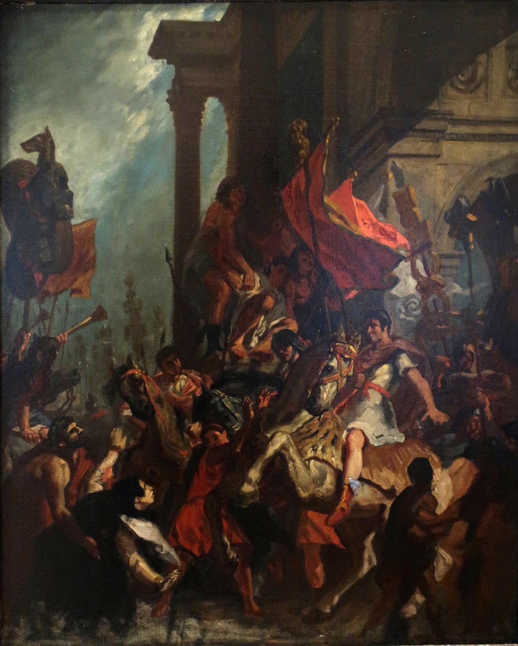Francese:  La giustizia di Traiano La giustizia di Traiano da Eugène Delacroix