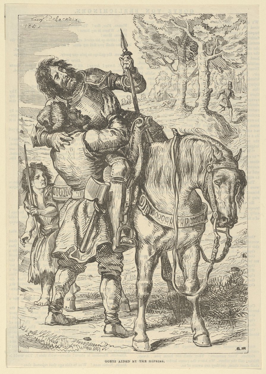 Goetz Aiutato dagli Zingari da Eugène Delacroix