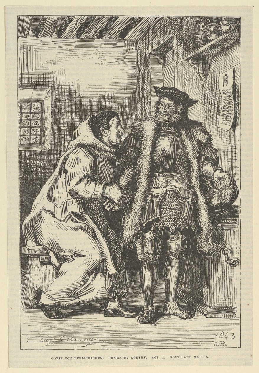 Goetz e Fra Martino da Eugène Delacroix