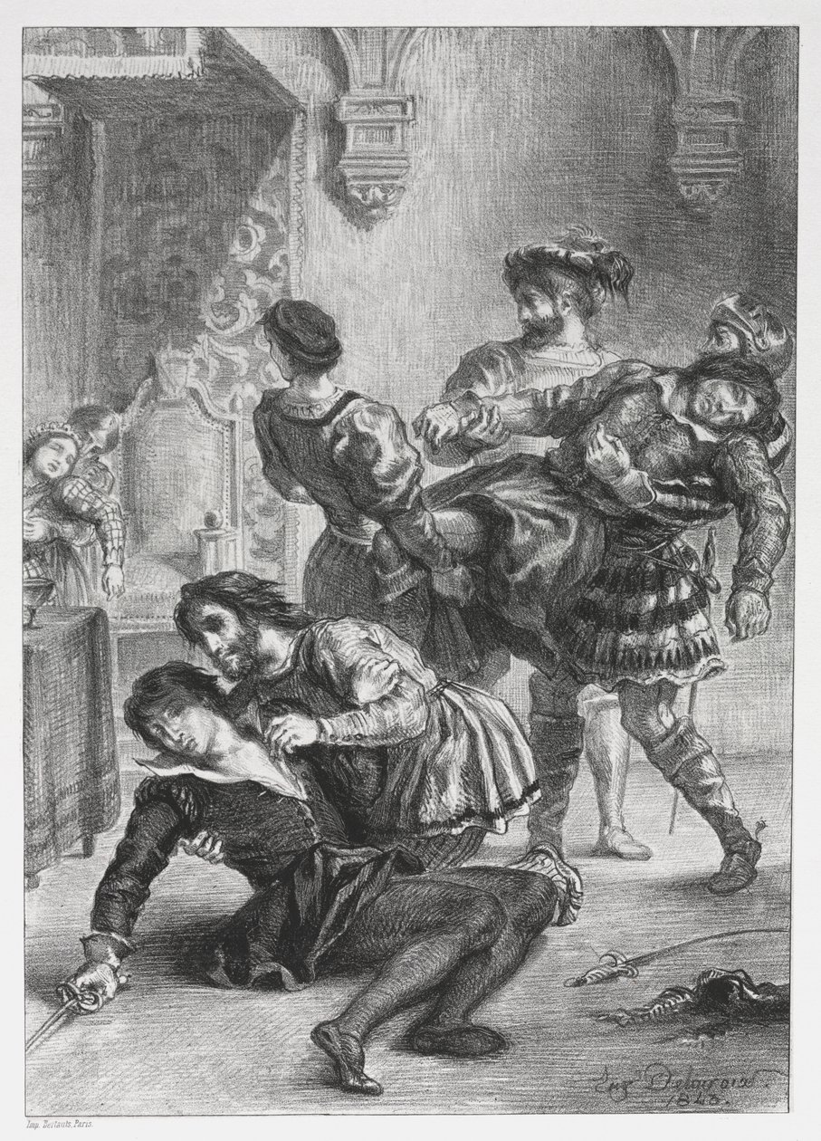 Amleto: La morte di Amleto da Eugène Delacroix