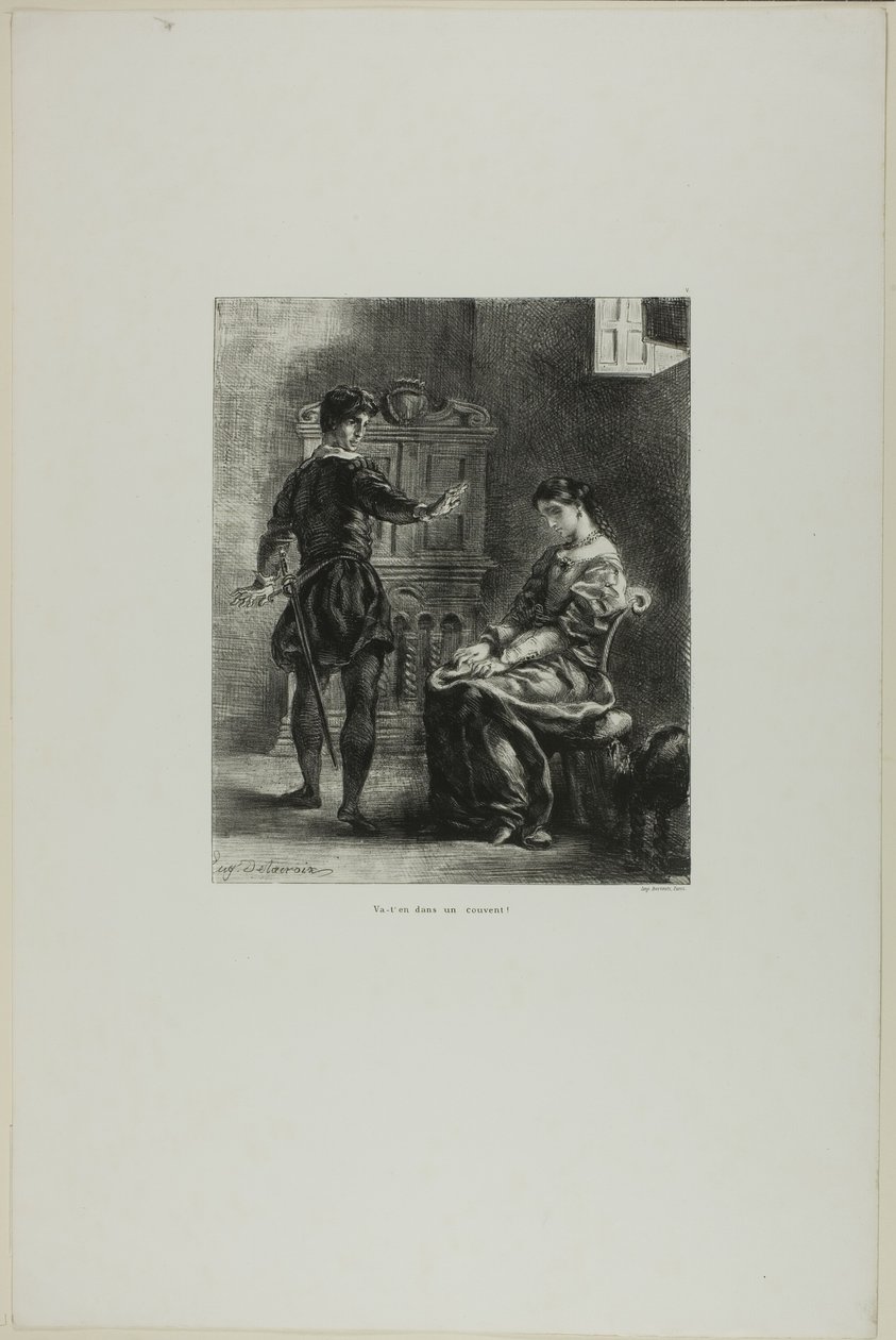Amleto e Ofelia, tavola 5 dell