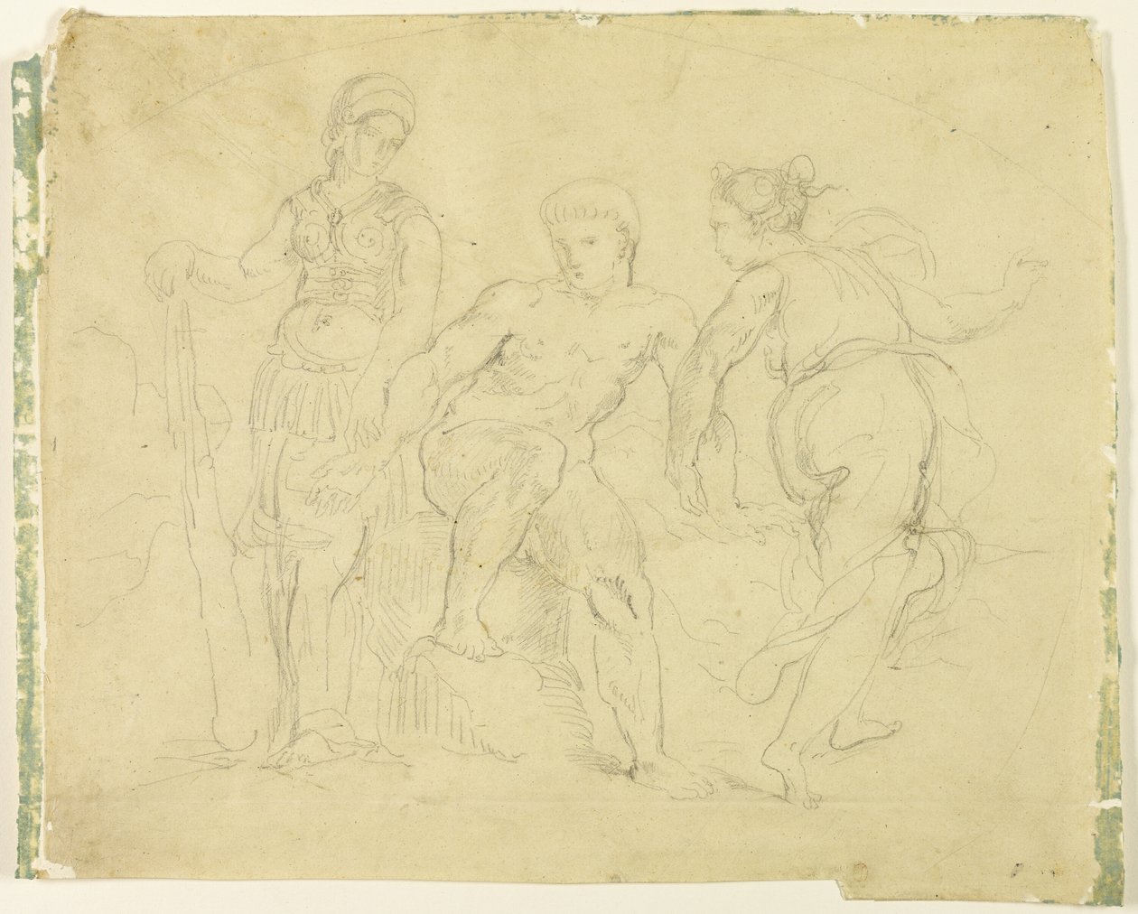Ercole tra Virtù e Vizio da Eugène Delacroix