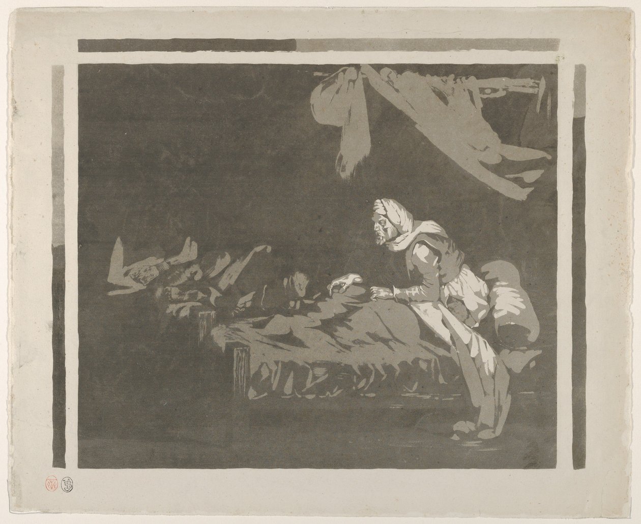 Interno di un ospedale militare, 1828 o prima da Eugène Delacroix