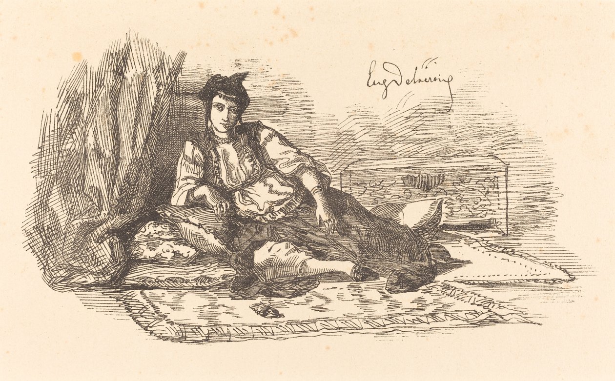 Donna Ebrea di Algeri da Eugène Delacroix