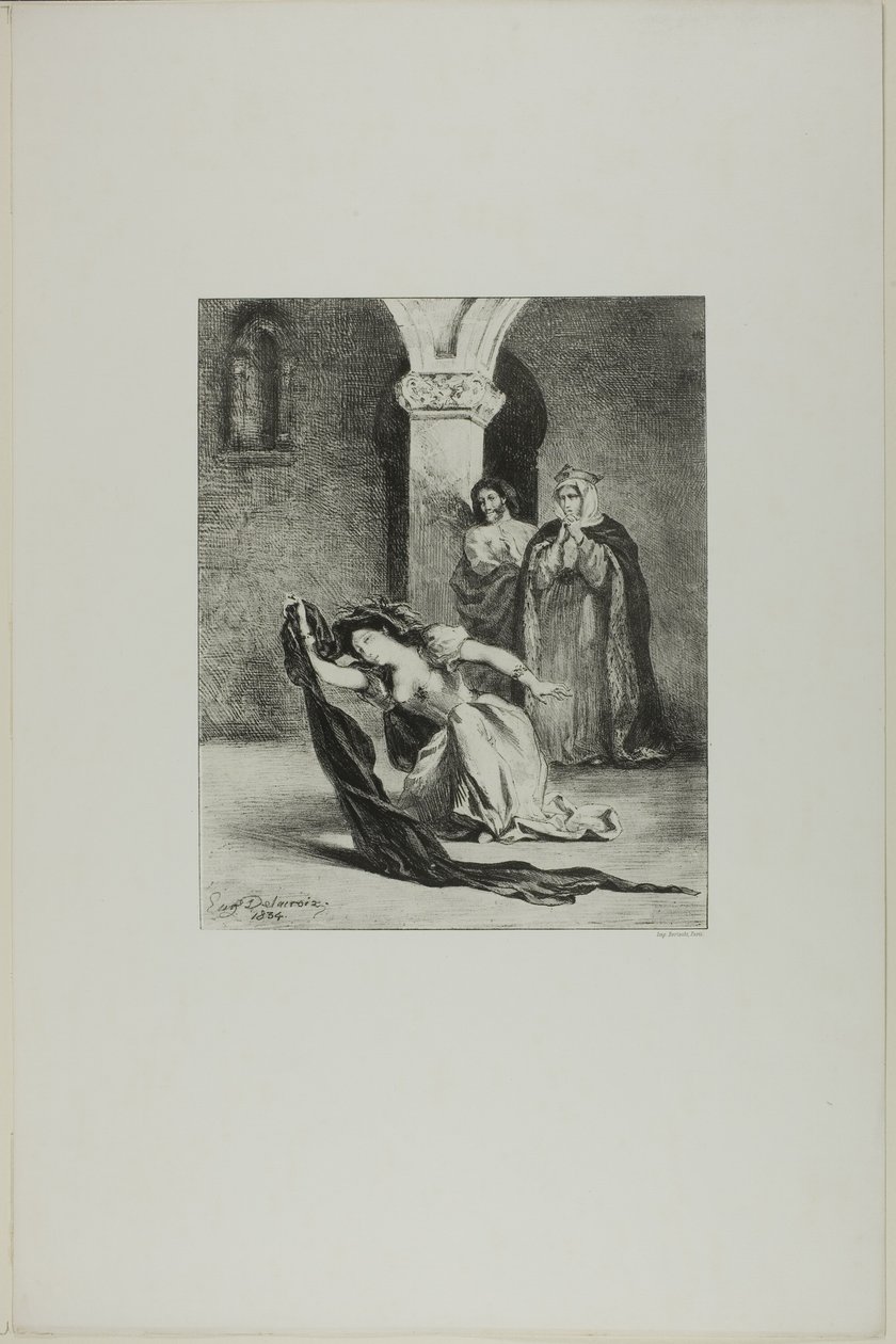 Il canto di Ofelia da Eugène Delacroix