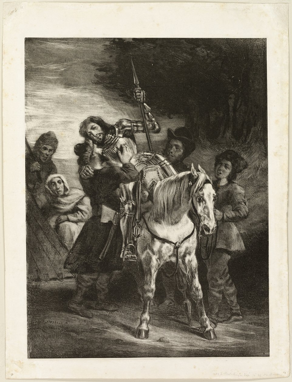 Il ferito Goetz curato dai boemi da Eugène Delacroix