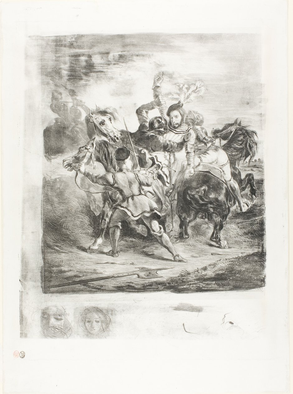 Weislingen attaccato dagli uomini di Goetz da Eugène Delacroix