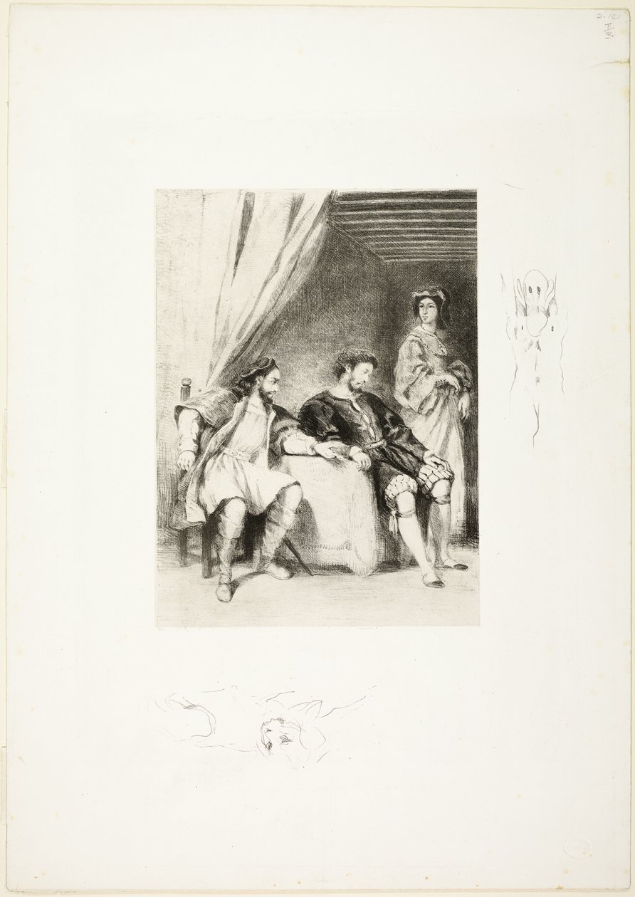 Weislingen prigioniero di Goetz da Eugène Delacroix