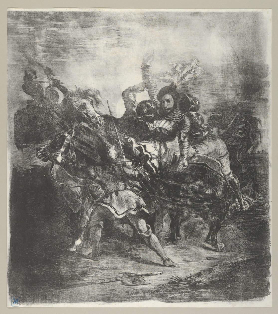 Weislingen attaccato dagli uomini di Goetz da Eugène Delacroix