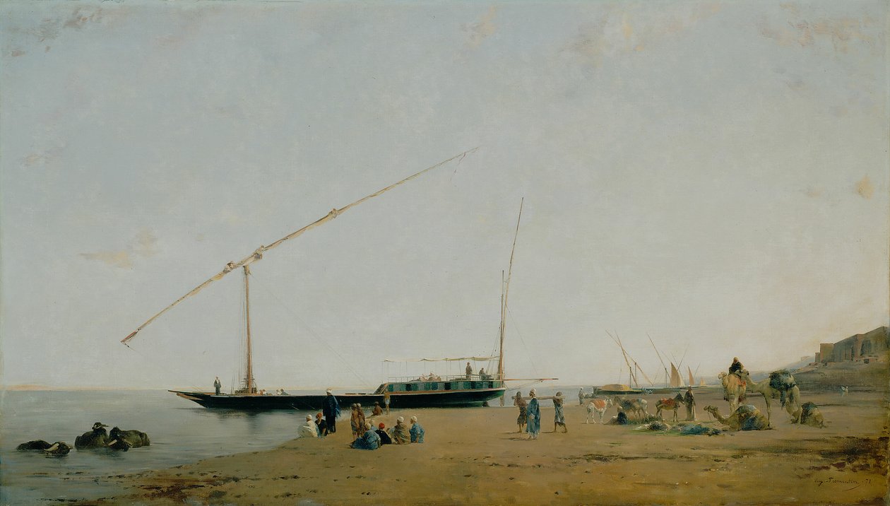 Sul Nilo, vicino a Philae da Eugène Fromentin