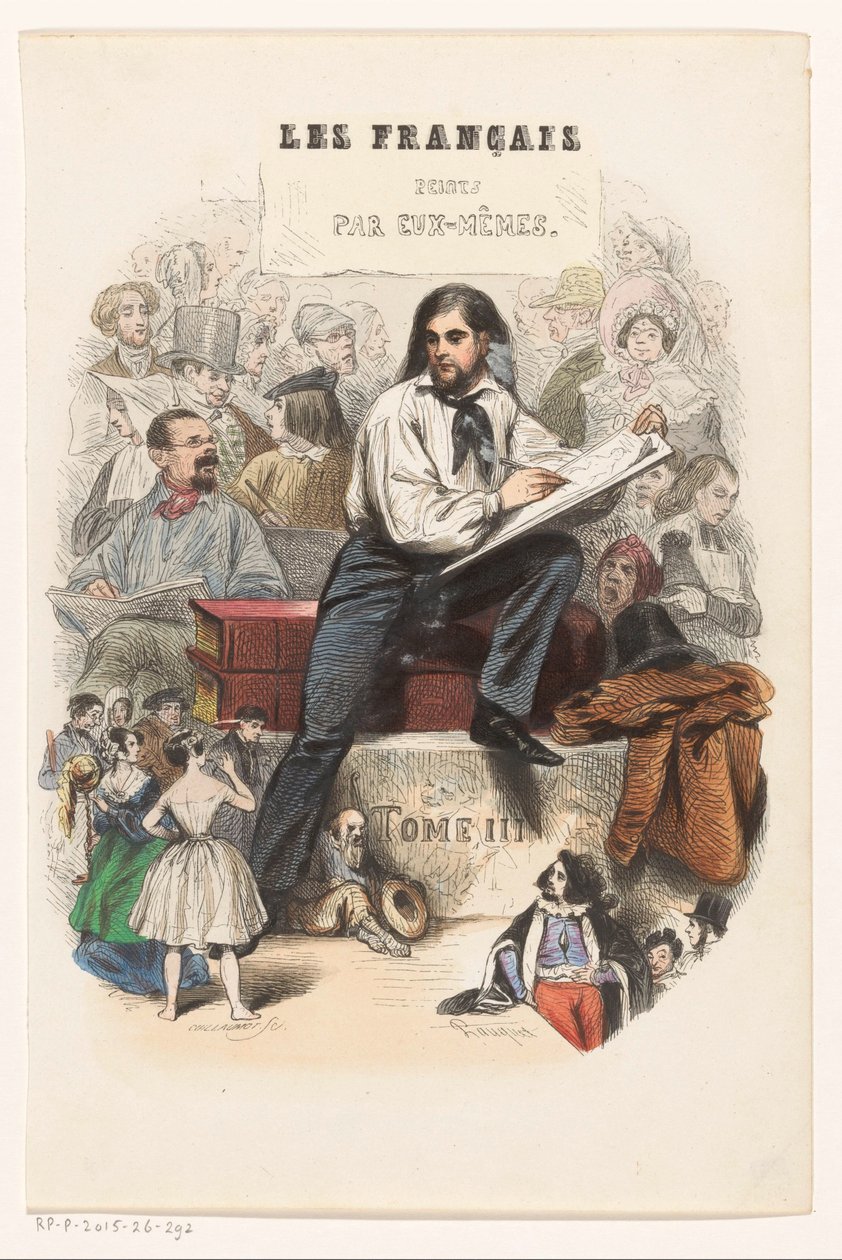 Schetsende kunstenaar da Eugène Guillaumot