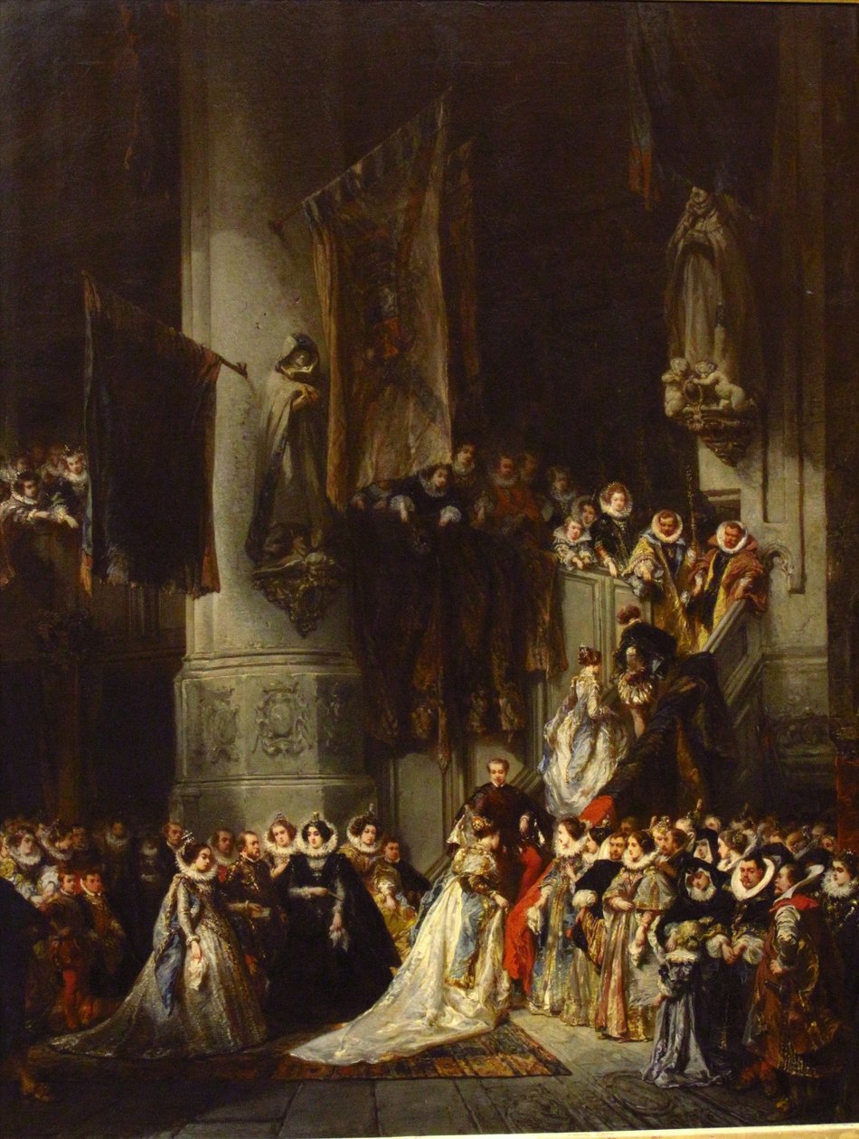 Una cerimonia nella chiesa di Delft. da Eugene Isabey