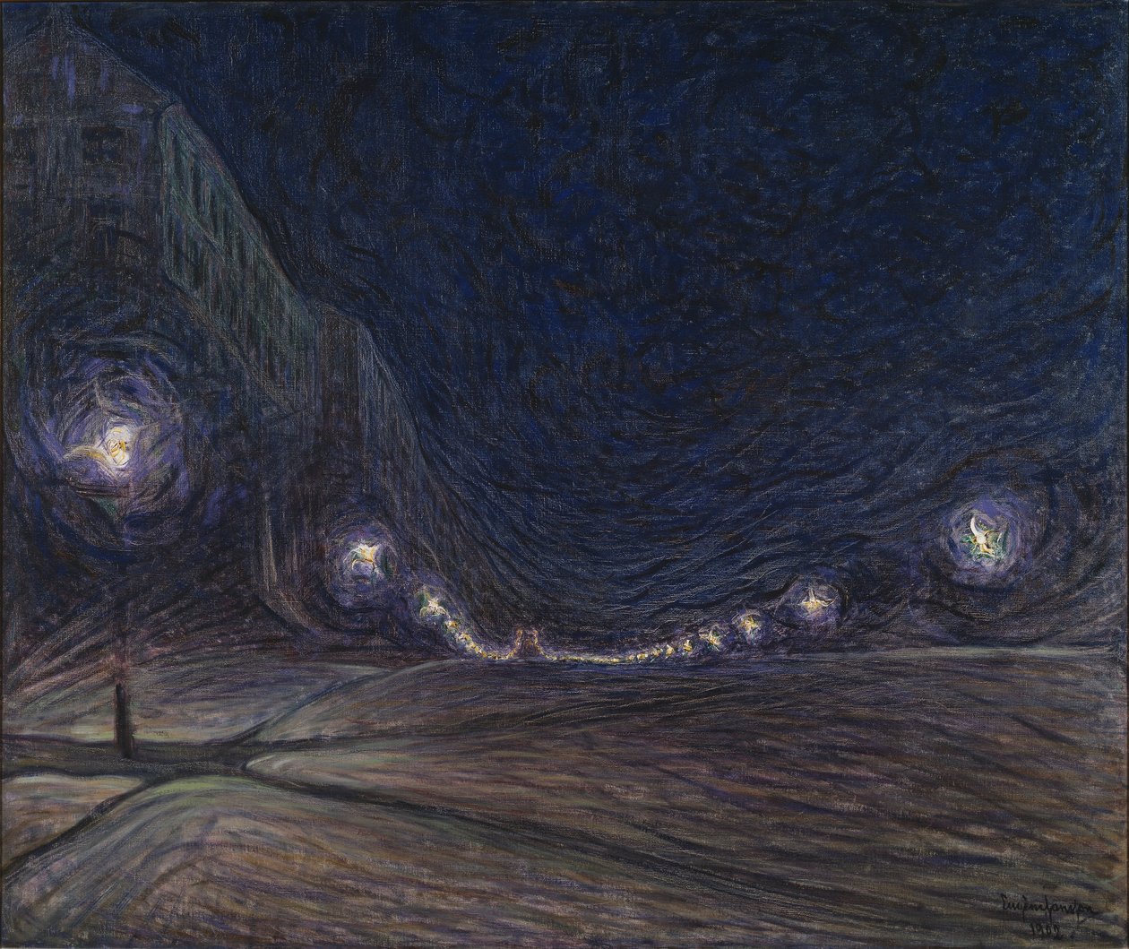 Hornsgatan di Notte, 1902 da Eugène Jansson