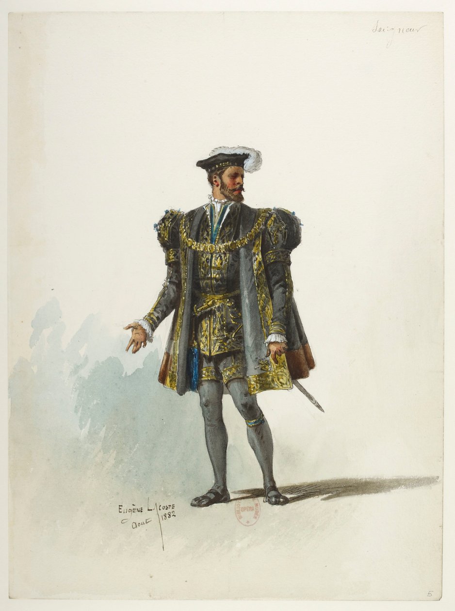 Btv1b84558104 05 - Saint-Saëns - Enrico VIII - Modelli in costume - Lacoste - 5. Signore da Eugene Lacoste