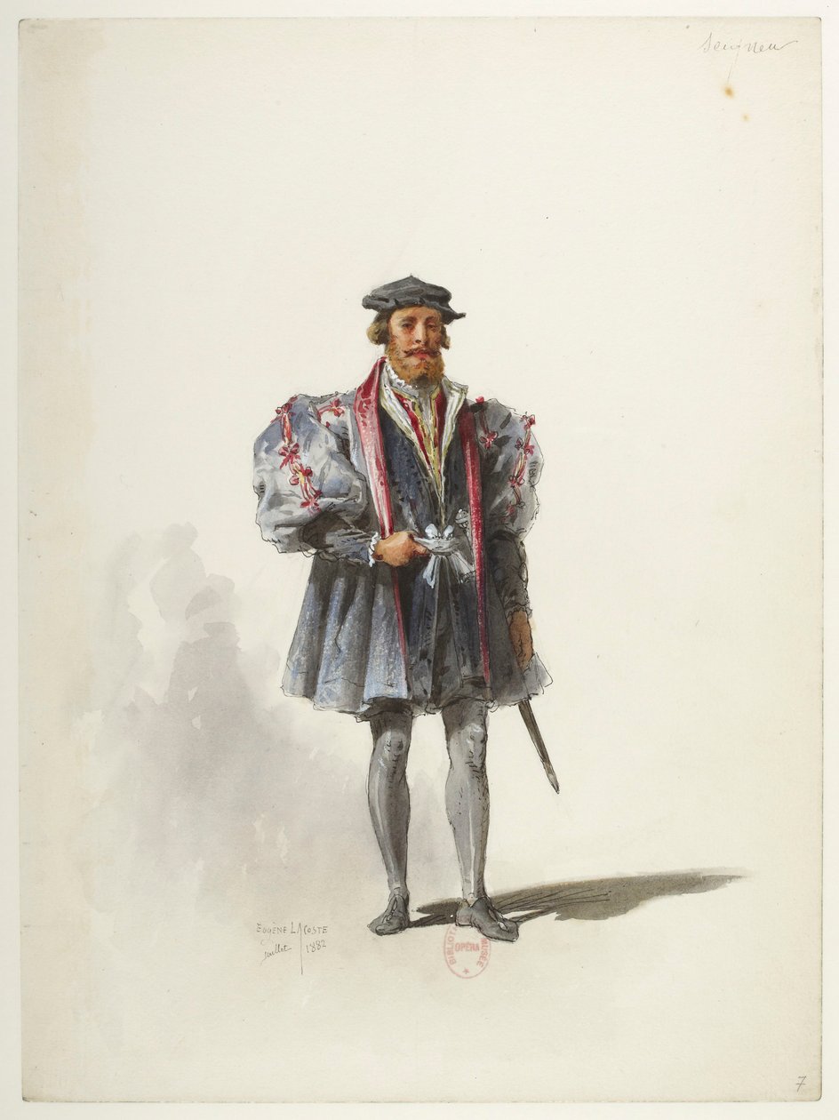 Btv1b84558104 07 - Saint-Saëns - Enrico VIII - Modelli in costume - Lacoste - 7. Seigneur da Eugene Lacoste