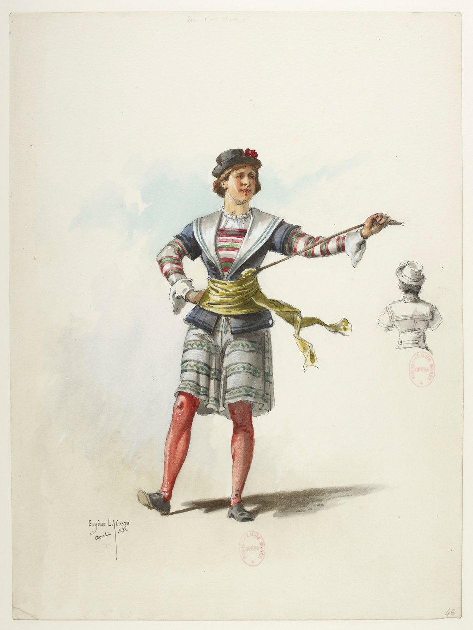 Btv1b84558104 46 - Saint-Saëns - Enrico VIII - Modelli in costume - Lacoste - 46. Costume da Eugene Lacoste