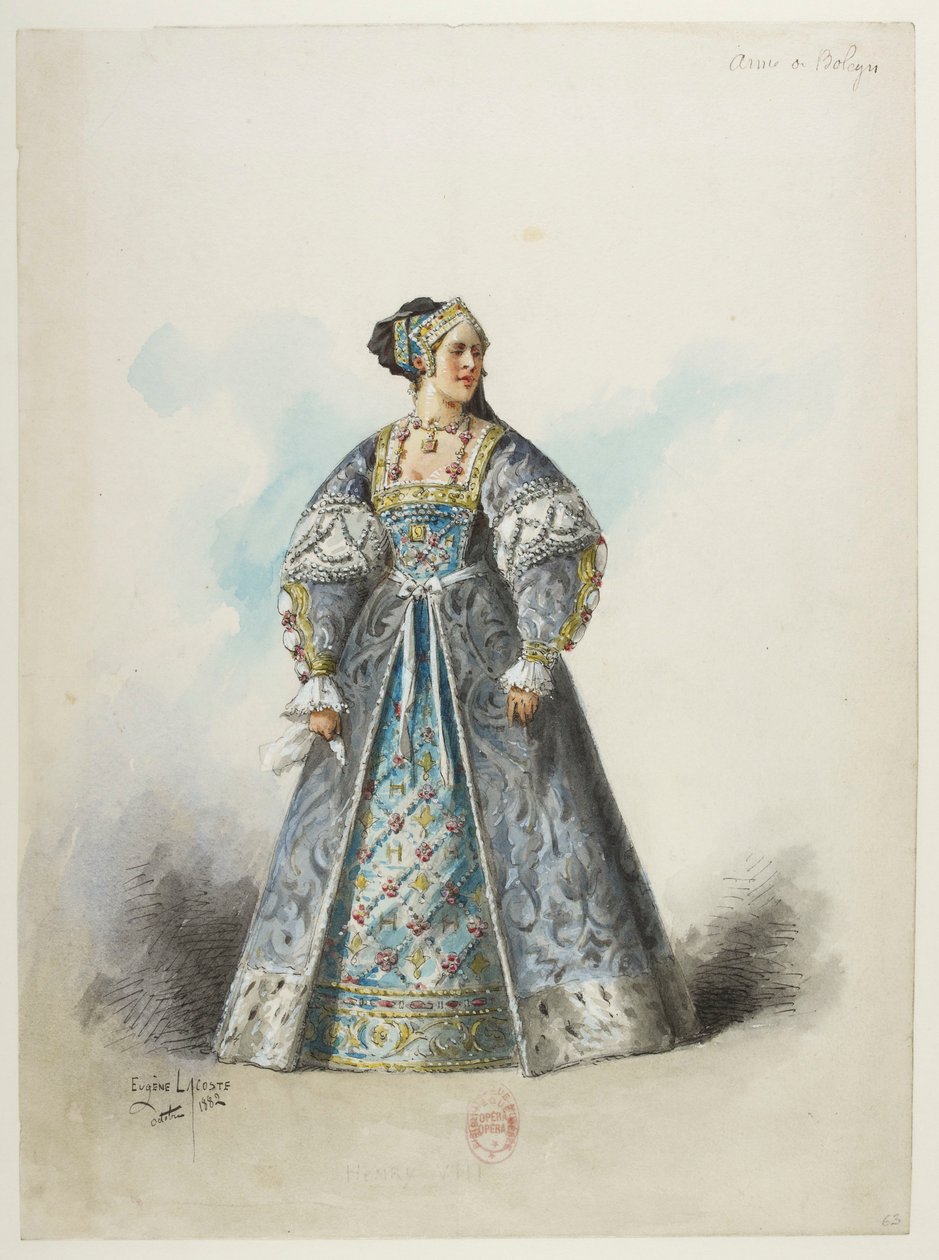 Btv1b84558104 65 - Saint-Saëns - Enrico VIII - Modelli in costume - Lacoste - 63. Anna di Bolena da Eugene Lacoste