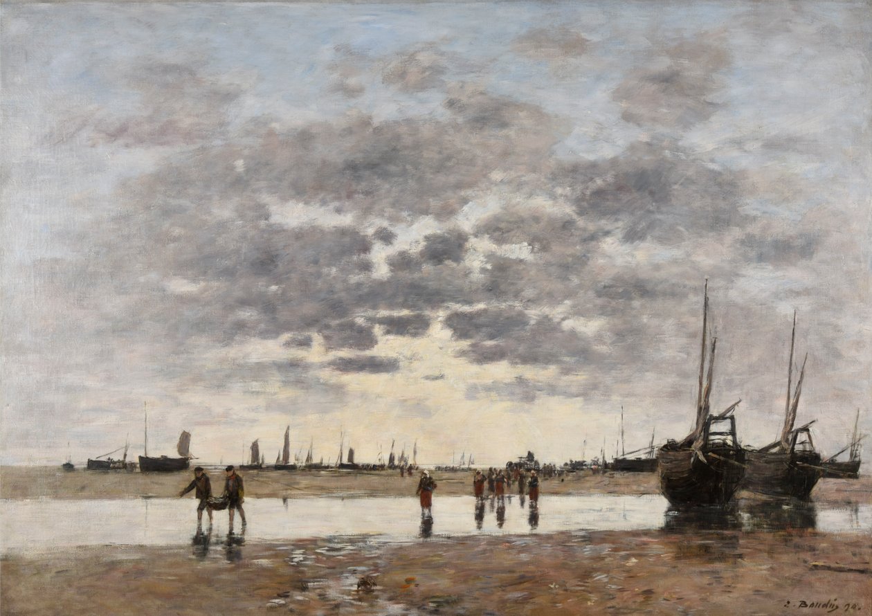 Berck: il ritorno delle barche da Eugene Louis Boudin