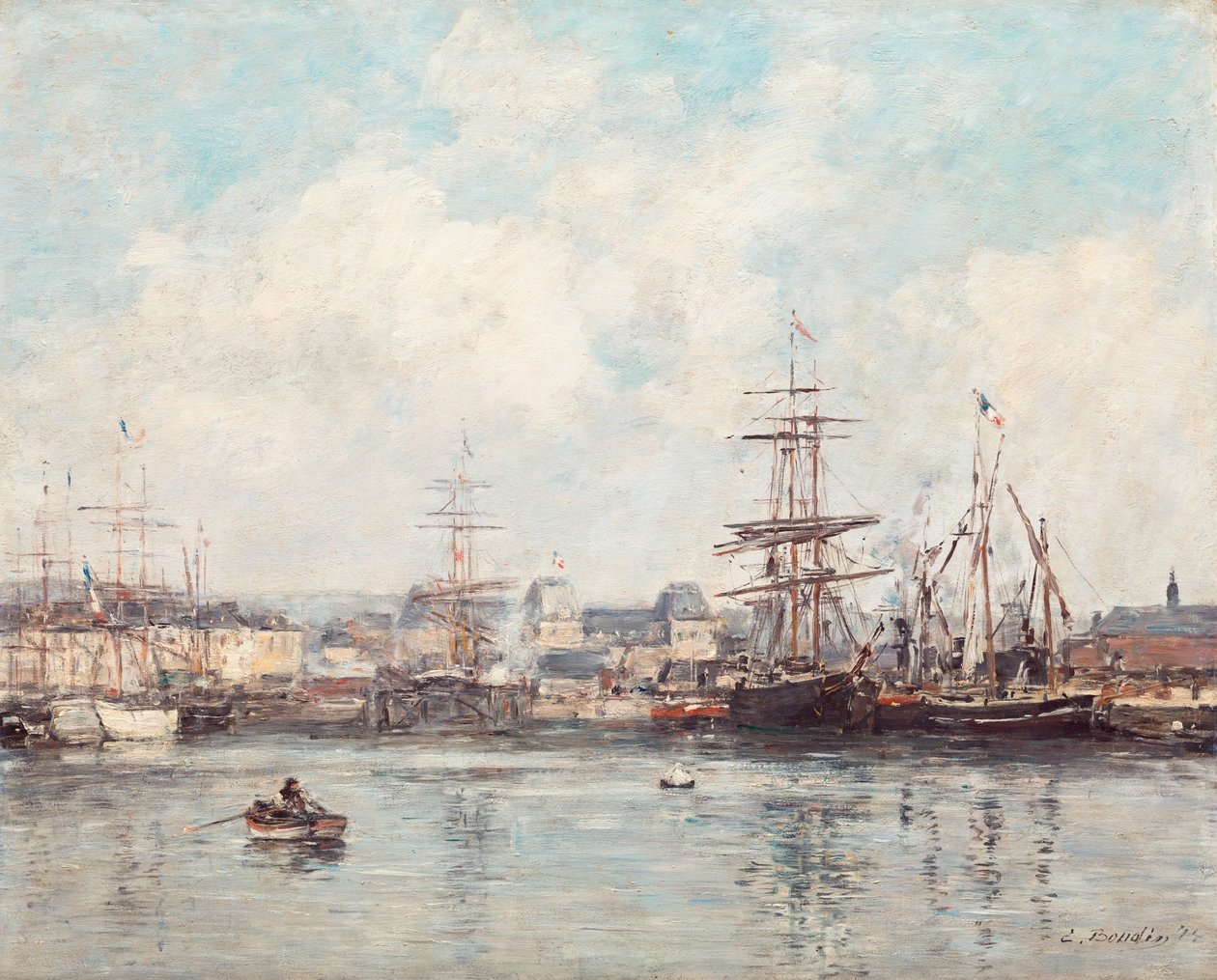 Bacino di Casimir Delavigne a Le Havre da Eugene Louis Boudin