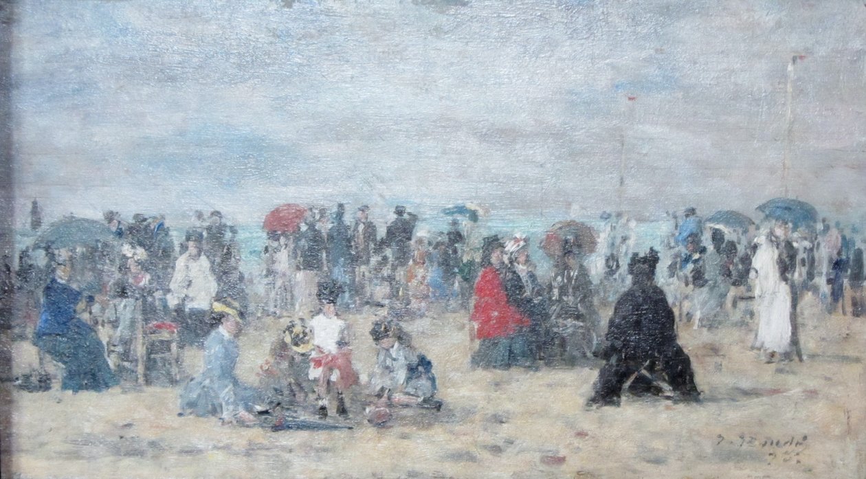 Nella spiaggia di Trouville da Eugene Louis Boudin