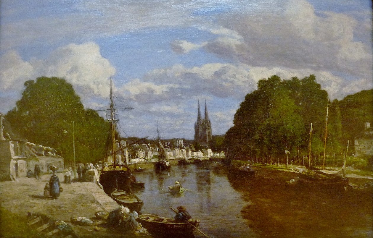 Francese: Vue du port de Quimper, prise de l