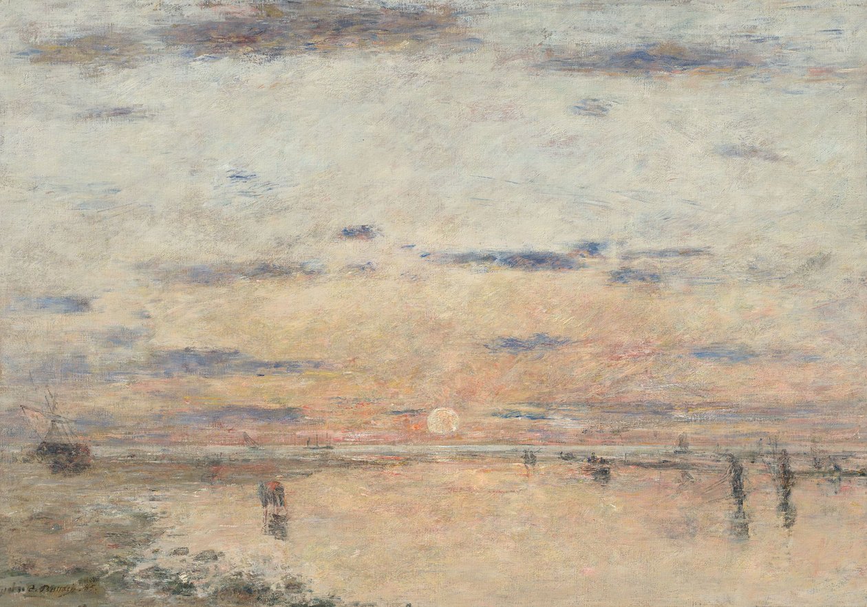 Tedesco: Le Havre. Tramonto sul mare Le Havre: Tramonto sul mare da Eugene Louis Boudin