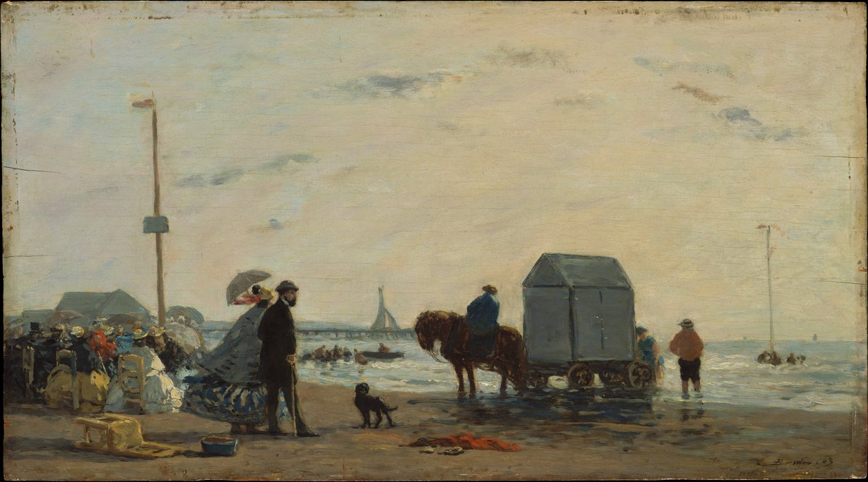 Sulla spiaggia di Trouville da Eugene Louis Boudin