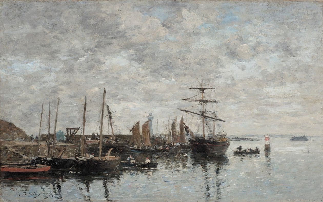 Portrieux, il porto da Eugene Louis Boudin