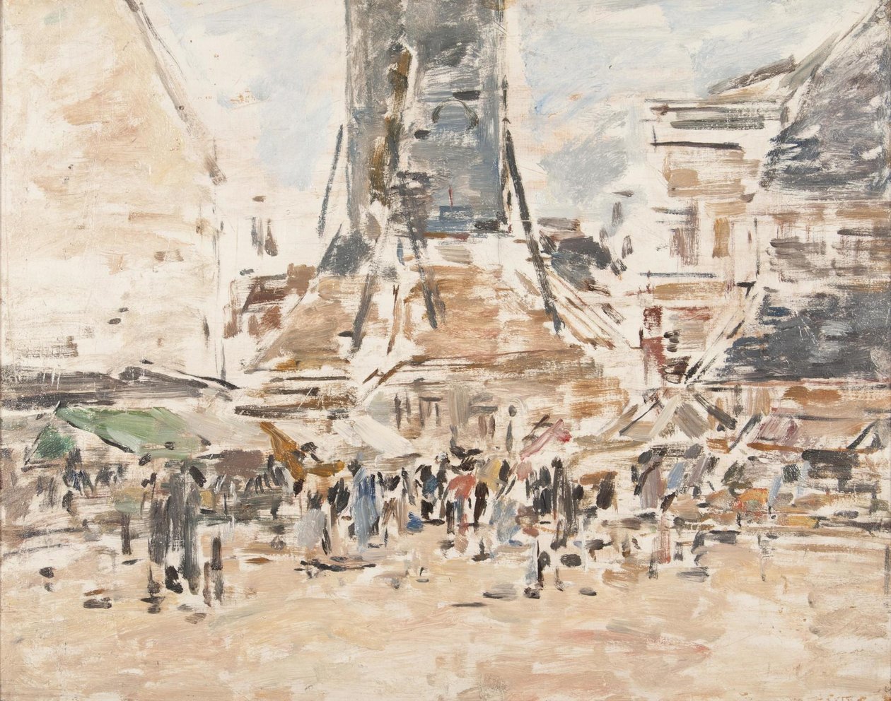 Mercato di Santa Caterina a Honfleur da Eugene Louis Boudin