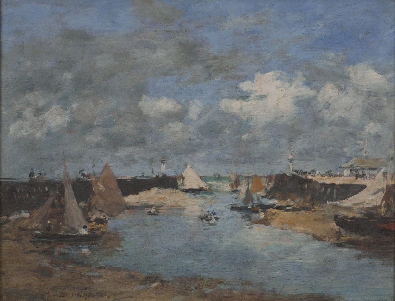 Porto di Trouville da Eugene Louis Boudin