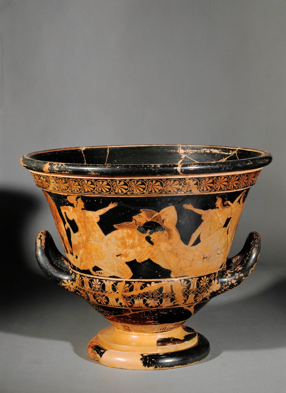 Cratere attico a figure rosse, chiamato cratere di Antaios ... da Euphronios