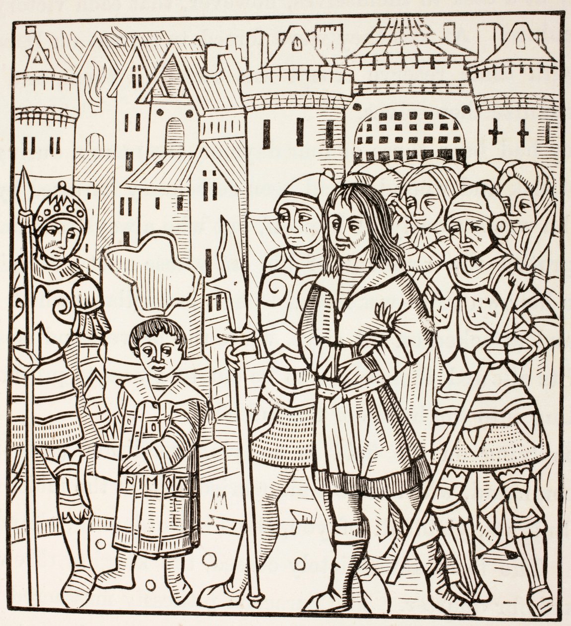 San Luigi, re Luigi IX di Francia catturato dai Saraceni dopo la battaglia di Fariskur, c.1880 da European School