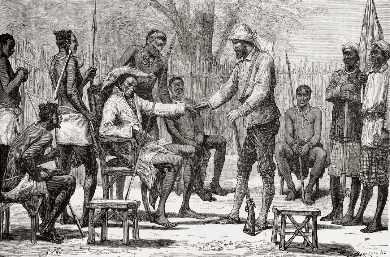 Verney Lovett Cameron visita il re Konngo, 1878 da European School